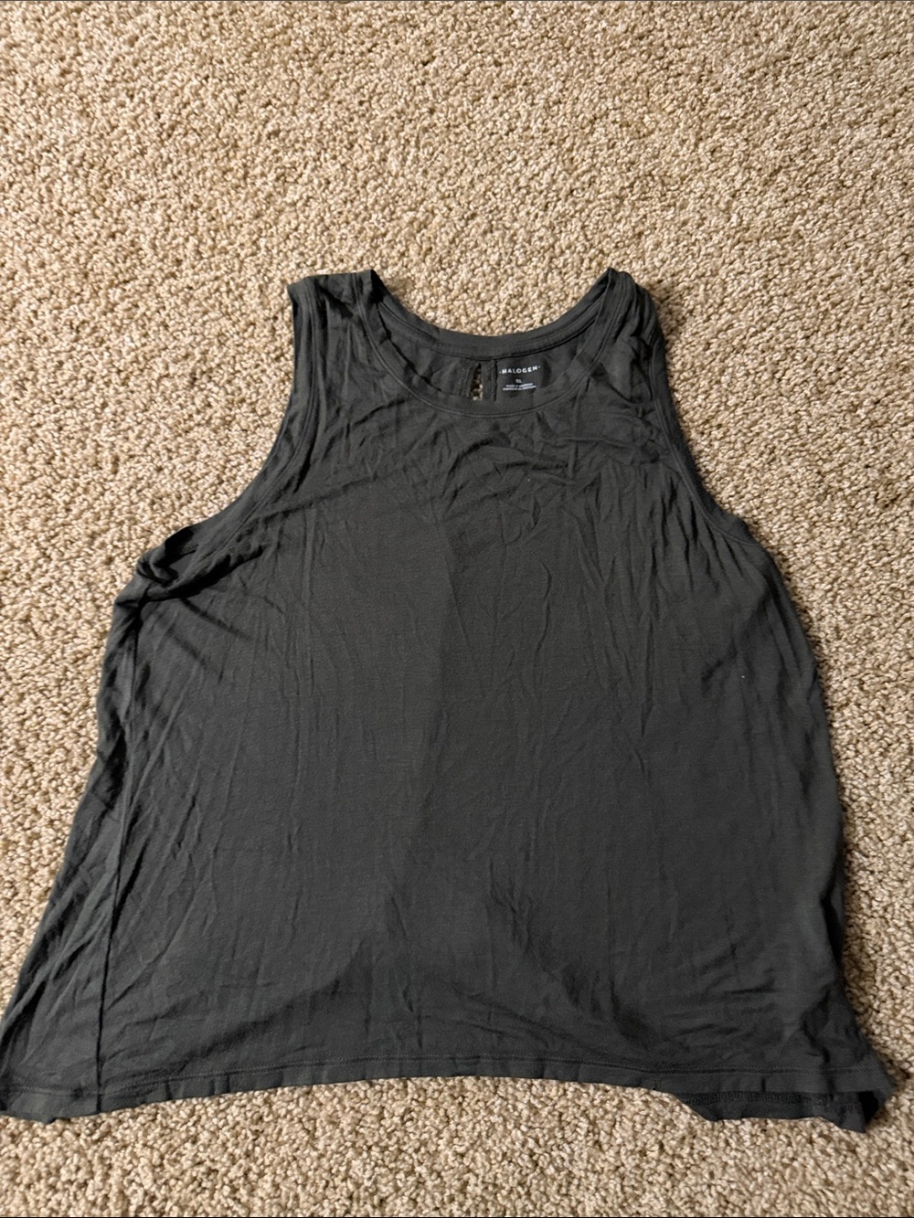 Madewell Black Relaxed Scoop Neck Tank